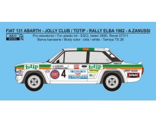 Decal –  Fiat 131 Abarth "Totip" - Rallye Elba / R.A.C.E. Rally 1982 - Zanussi / Bernacchini